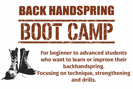 Back Handspring Boot Camp